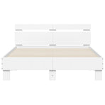 Bed Frame without Mattress White 135x190 cm