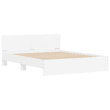 Bed Frame without Mattress White 150x200 cm - Top-Down View