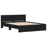 Bed Frame without Mattress Black 150x200 cm - Top-Down View