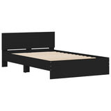 Bed Frame without Mattress Black 135x190 cm - Top-Down View