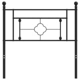 Metal Replace Headboard Black 90 cm