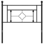Metal Replace Headboard Black 90 cm