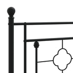 Metal Replace Headboard Black 90 cm