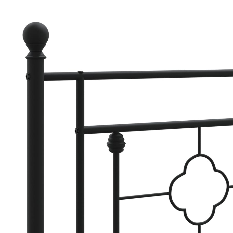 Metal Replace Headboard Black 90 cm