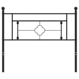 Metal Replace Headboard Black 107 cm