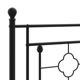 Metal Replace Headboard Black 107 cm