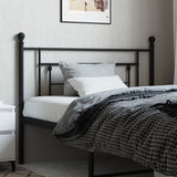 Metal Replace Headboard Black 107 cm