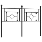 Metal Replace Headboard Black 135 cm