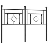 Metal Replace Headboard Black 135 cm