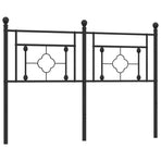 Metal Replace Headboard Black 135 cm