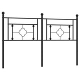 Metal Replace Headboard Black 150 cm