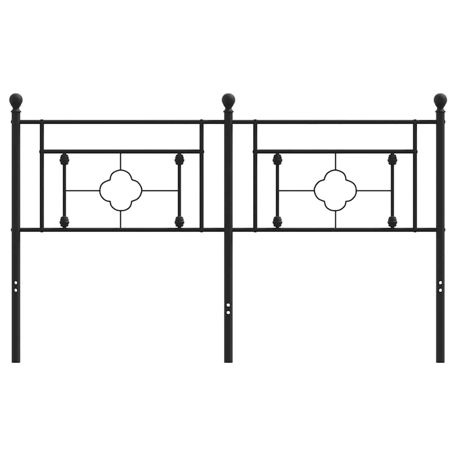 Metal Replace Headboard Black 150 cm
