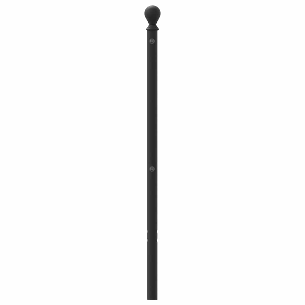 Metal Replace Headboard Black 150 cm