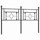 Metal Replace Headboard Black 150 cm