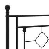 Metal Replace Headboard Black 150 cm - Rear View