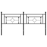 Metal Replace Headboard Black 180 cm