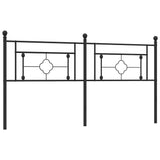 Metal Replace Headboard Black 180 cm - 45-Degree Angle