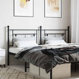Metal Replace Headboard Black 180 cm
