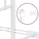 Metal Bed Frame without Mattress with Footboard White 107x203 cm King Single - Extra Image