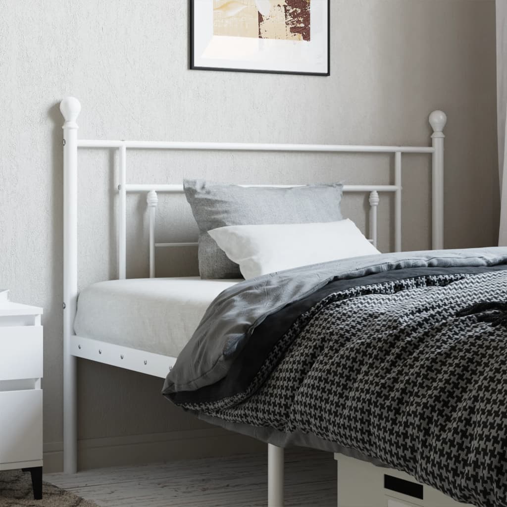 Metal Replace Headboard White 107 cm