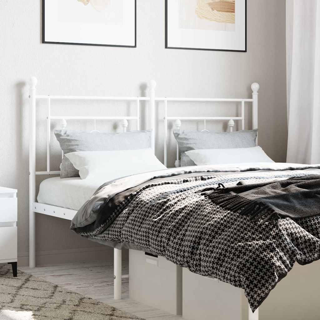 Metal Replace Headboard White 135 cm