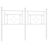 Metal Replace Headboard White 150 cm - 45-Degree Angle