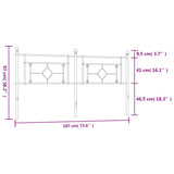 Metal Replace Headboard White 180 cm