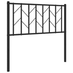 Metal Replace Headboard Black 90 cm
