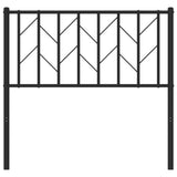 Metal Replace Headboard Black 90 cm