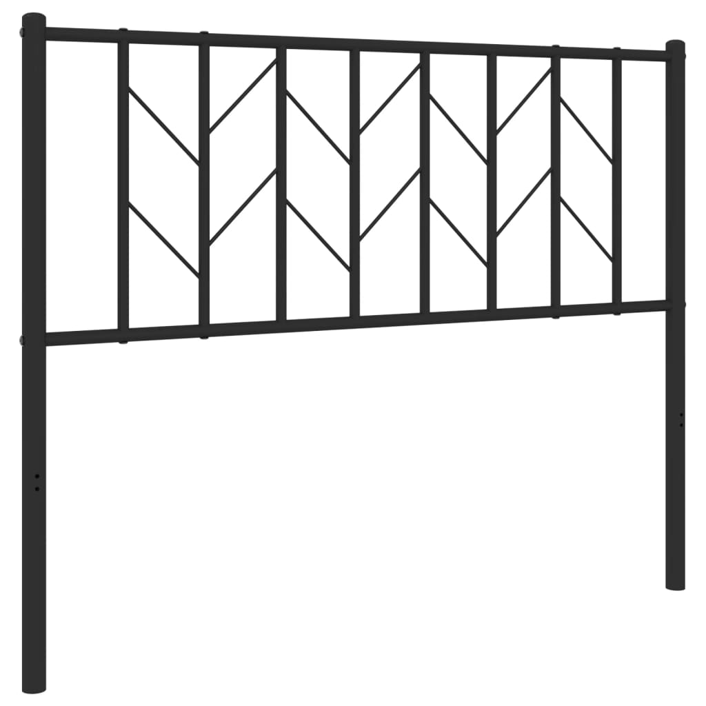 Metal Replace Headboard Black 107 cm