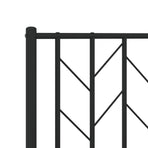 Metal Replace Headboard Black 107 cm