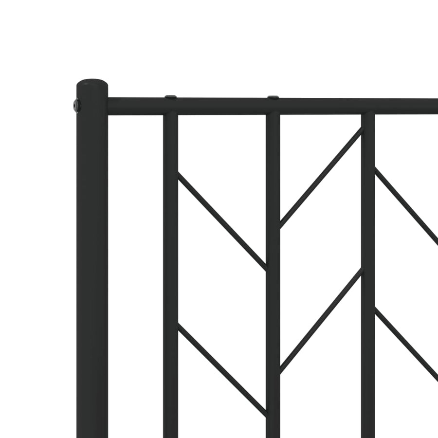 Metal Replace Headboard Black 107 cm