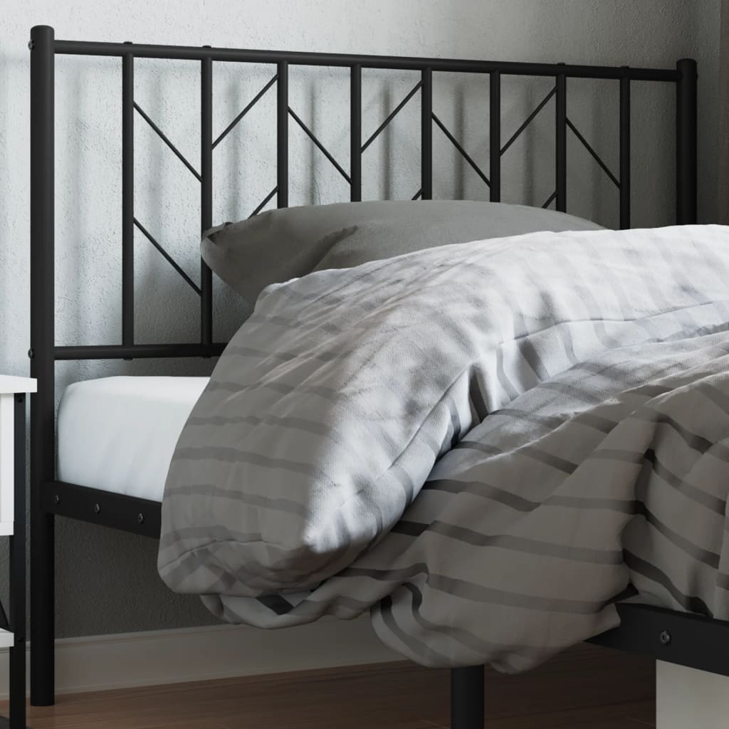 Metal Replace Headboard Black 107 cm