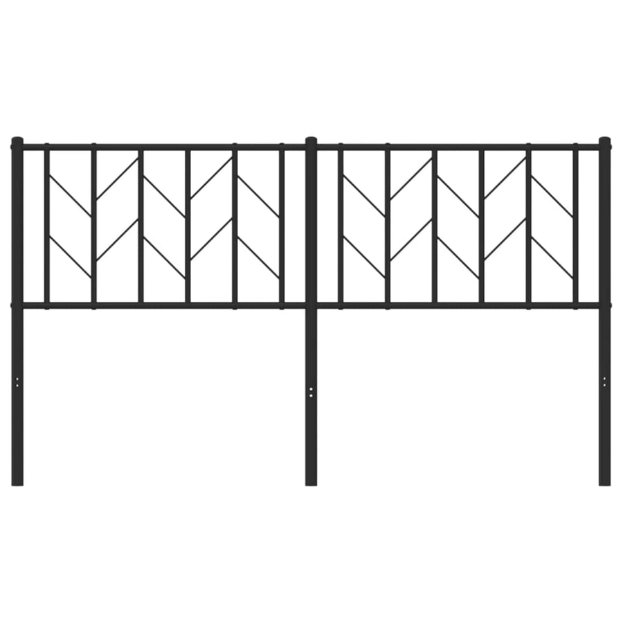 Metal Replace Headboard Black 150 cm