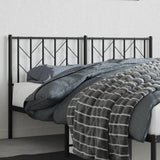 Metal Replace Headboard Black 150 cm