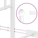 Metal Bed Frame without Mattress with Footboard White 90x190 cm - Extra Image