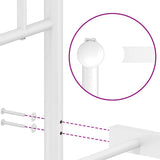 Metal Bed Frame without Mattress with Footboard?White 150x200 cm