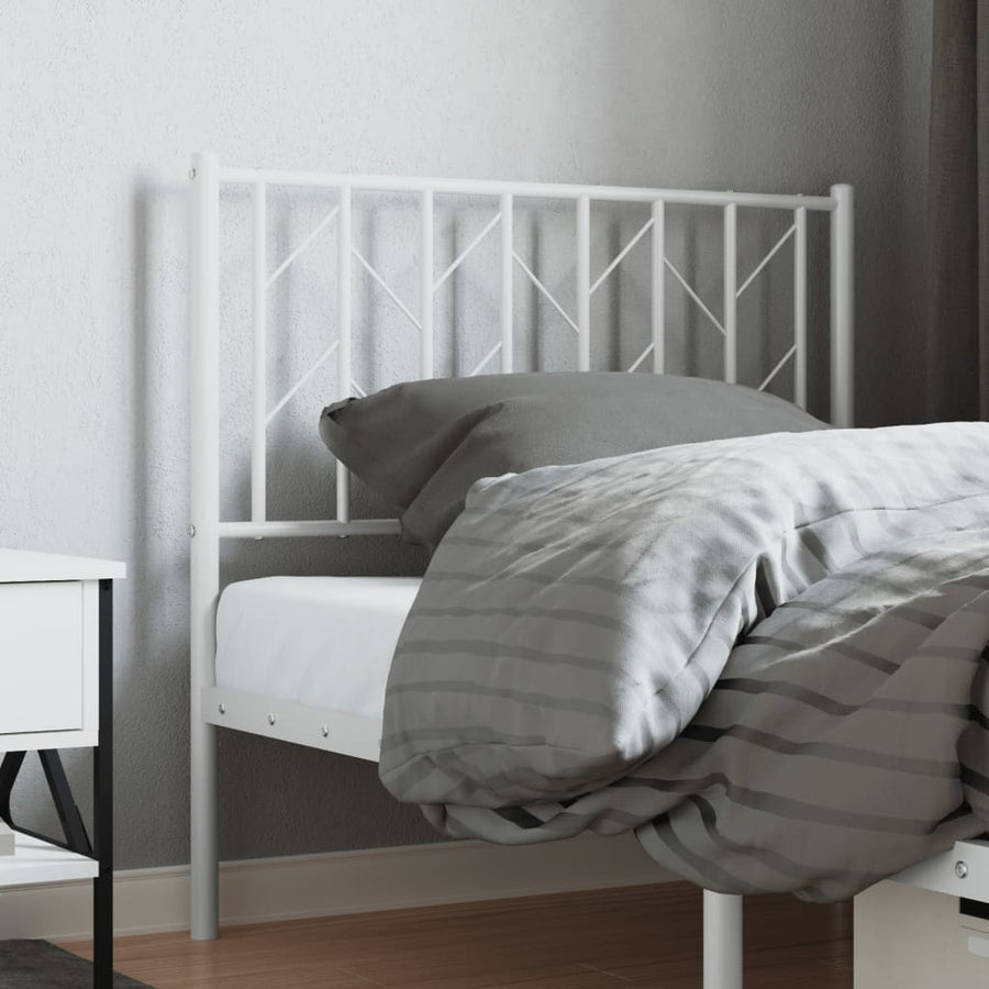 Metal Replace Headboard White 90 cm