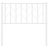 Metal Headboard White 90 cm - Top-Down View