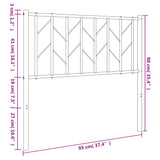 Metal Replace Headboard White 90 cm
