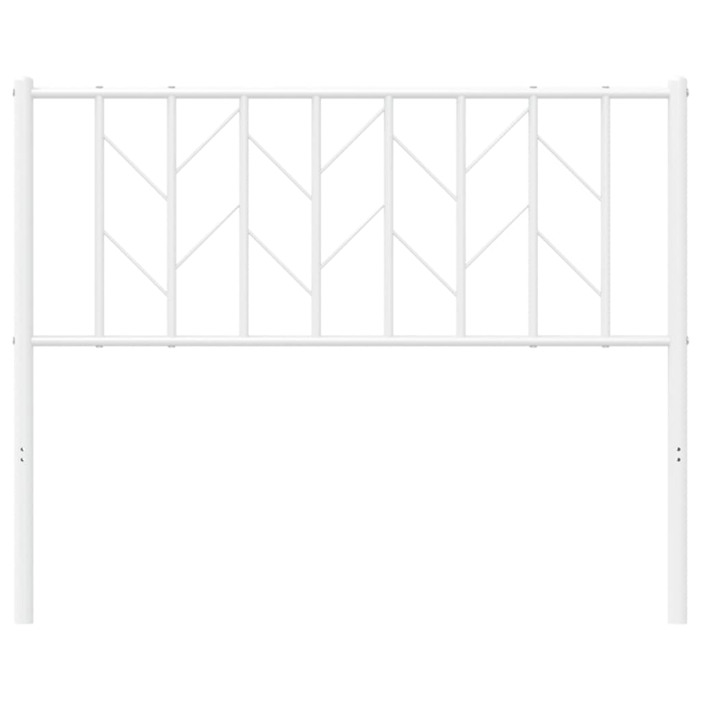 Metal Headboard White 107 cm King Single