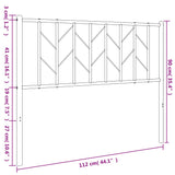 Metal Replace Headboard White 107 cm