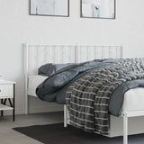Metal Headboard White 152 cm Queen - Side View