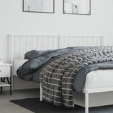 Metal Headboard White 183 cm King - Side View