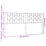 Metal Replace Headboard White 180 cm