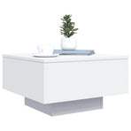Coffee Table White 55x55x31 cm Engineered Wood