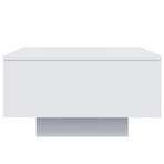 Coffee Table White 55x55x31 cm Engineered Wood