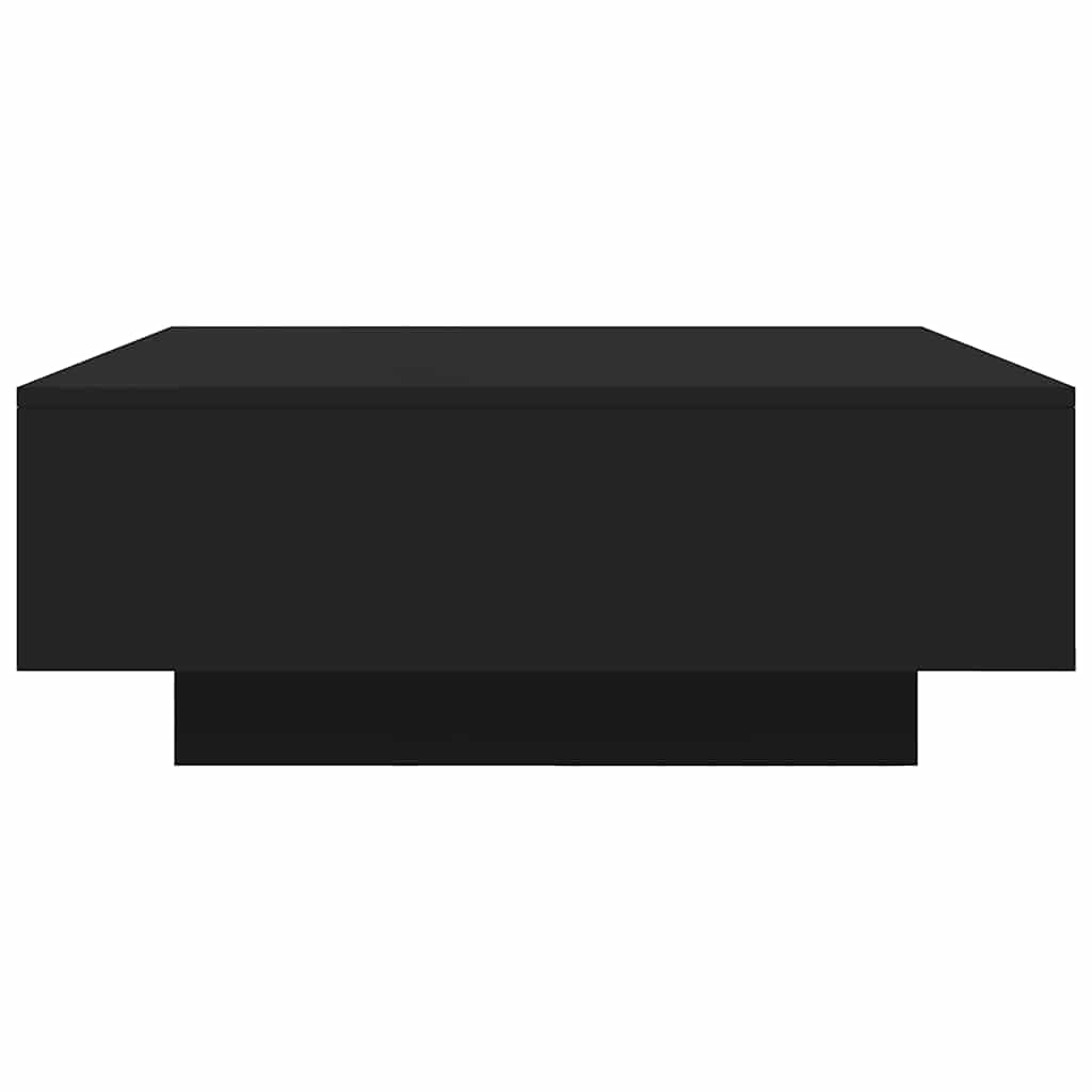 Coffee Table Black 80x80x31 cm Engineered Wood