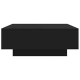 Coffee Table Black 80x80x31 cm Engineered Wood