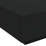 Coffee Table Black 80x80x31 cm Engineered Wood - Low Angle